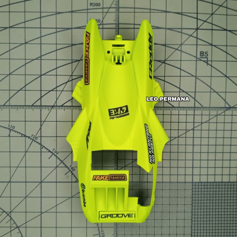REP BODY STRATO VECTOR REPAINT YELLOW FLUO + CUSTOM SFM SDC | STRATO VECTOR