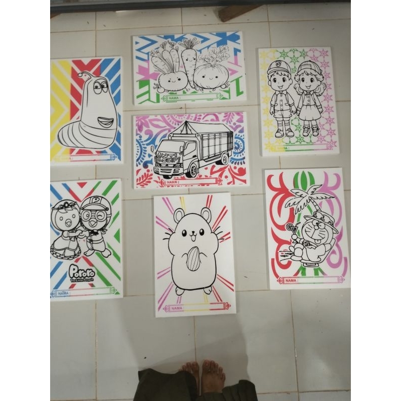 

Paket 50 pcs Styrofoam background pelangi size 33x50 cm