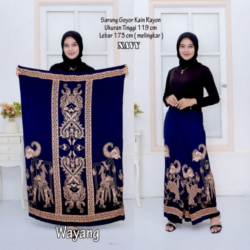 SARUNG MOTIF WAYANG / SARUNG WANITA / SARUNG SANTRIWATI