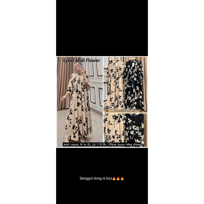 Gamis Ara silang belakang ori