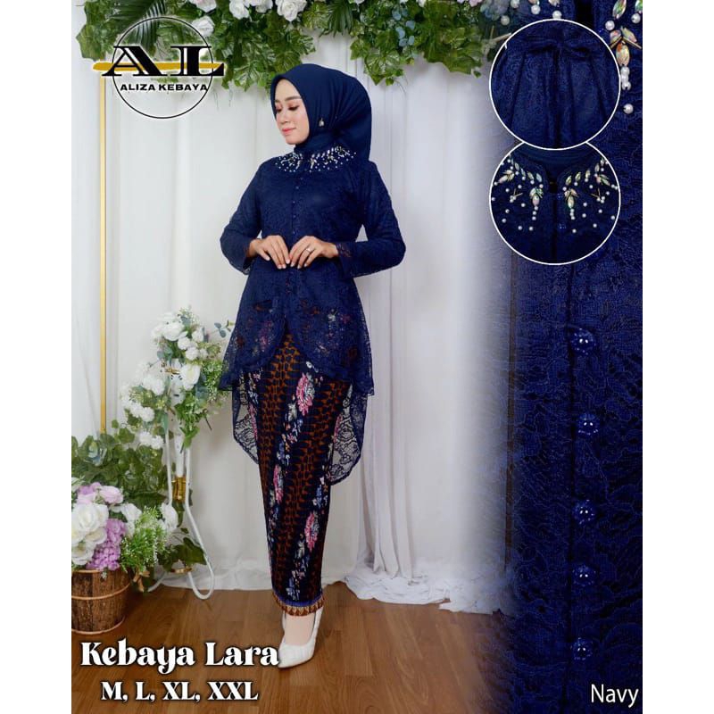 Setelan Kebaya Lara Brokat/Kebaya pinguin/Kebaya wisuda