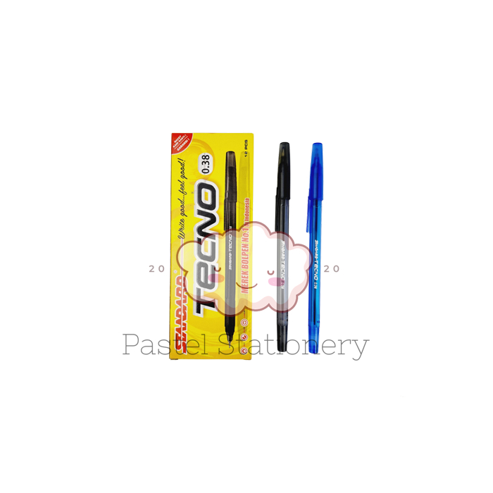 Pulpen Standard Tecno 0.38mm - Bolpen Pena Pen Semi Gel 0,38 mm