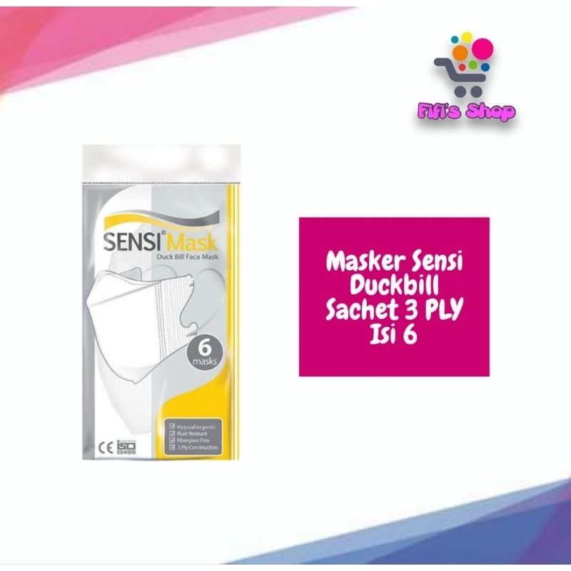 Masker Sensi Duckbill isi 6pc