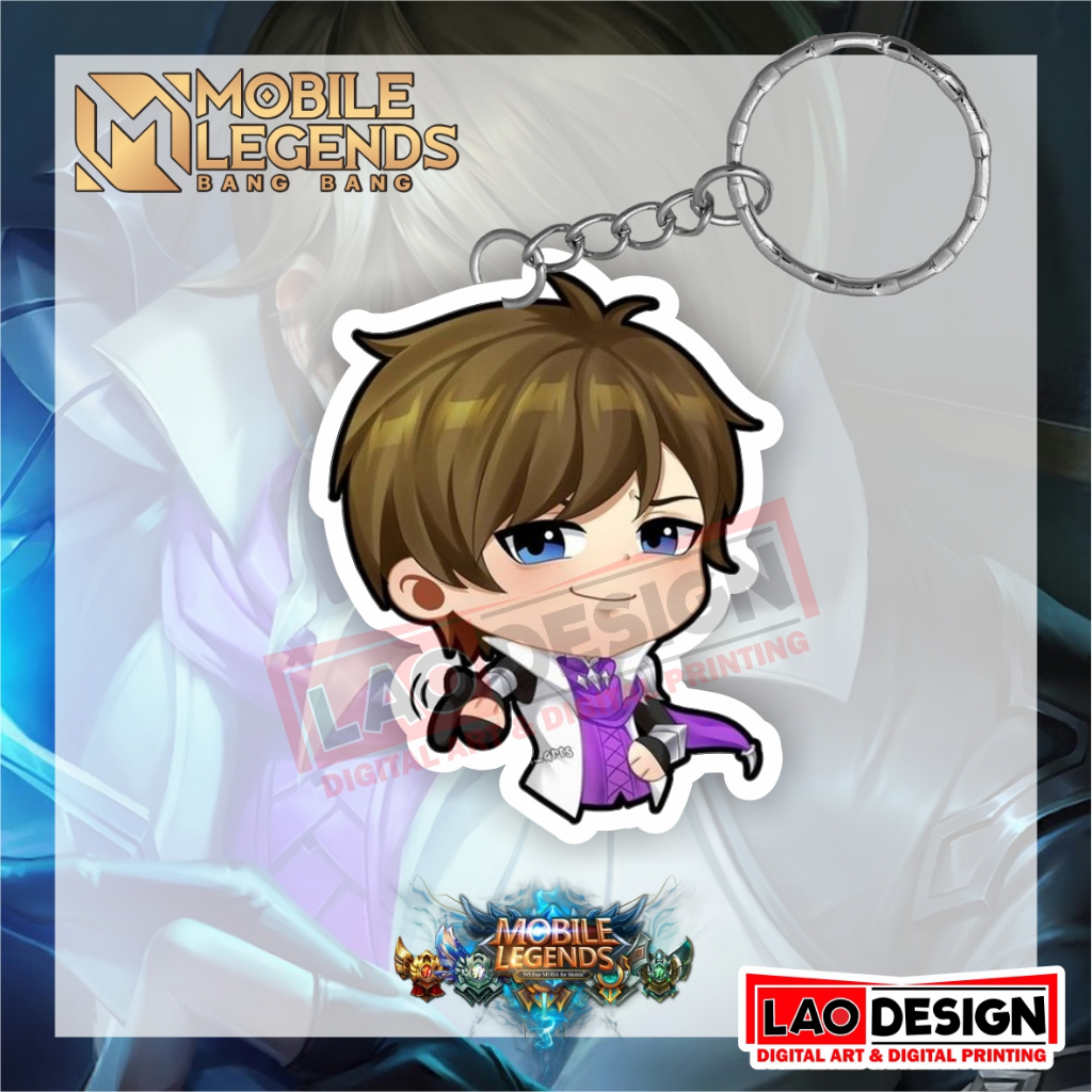 Gantungan Kunci GUSION Mobile Legend - Gantungan Kunci Akrilik - Ganci Akrilik - Gantungan Kunci Her