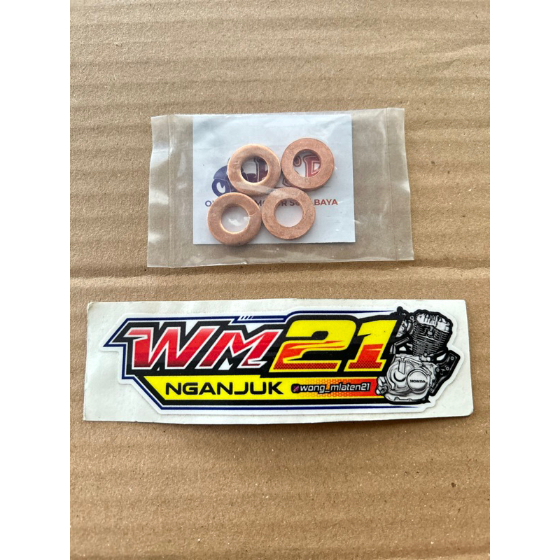 ring tembaga  baut sunduk ancer kop tiger megapro gl pro max