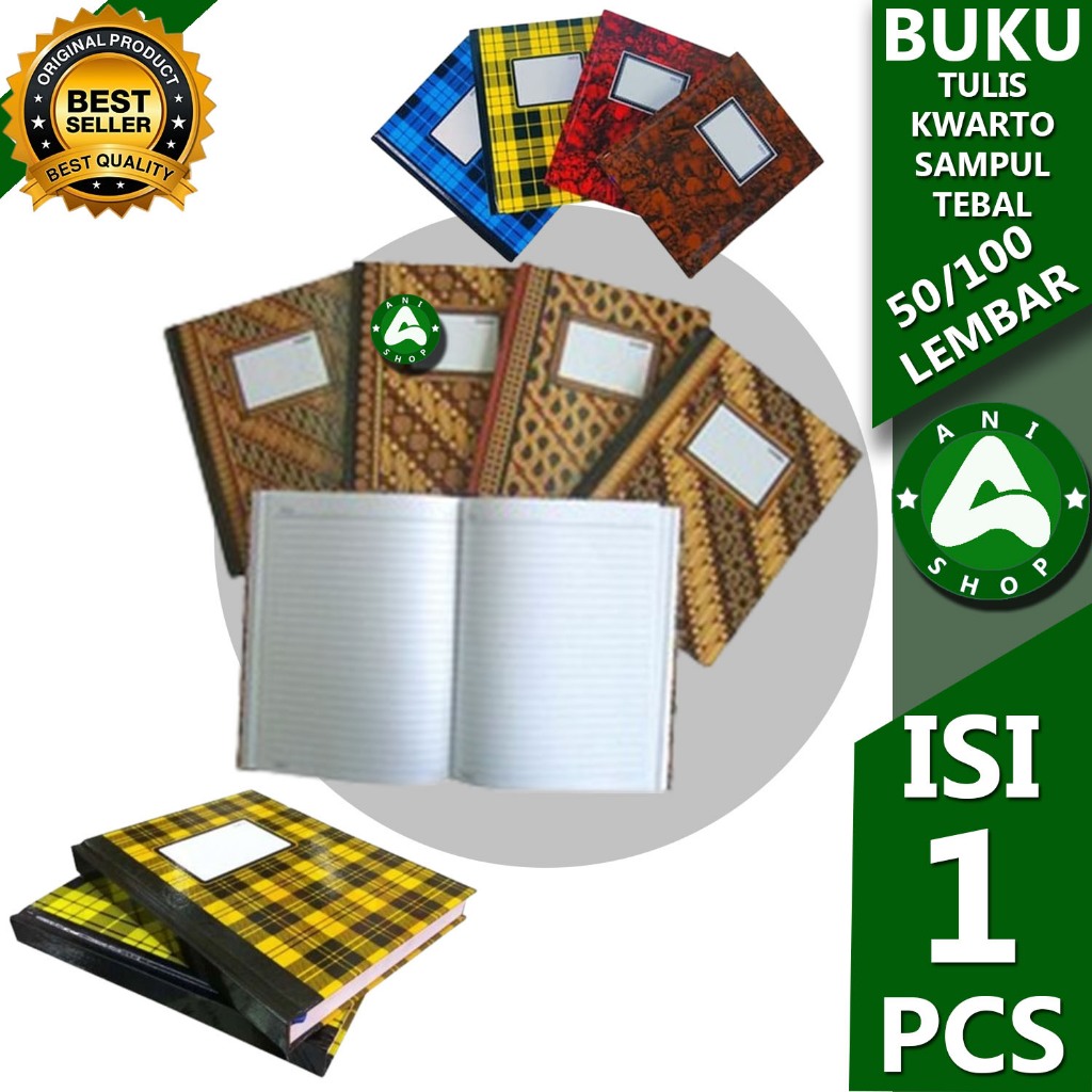 

BUKU TULIS KWARTO KECIL SAMPUL TEBAL 50/100 LEMBAR ani shopp