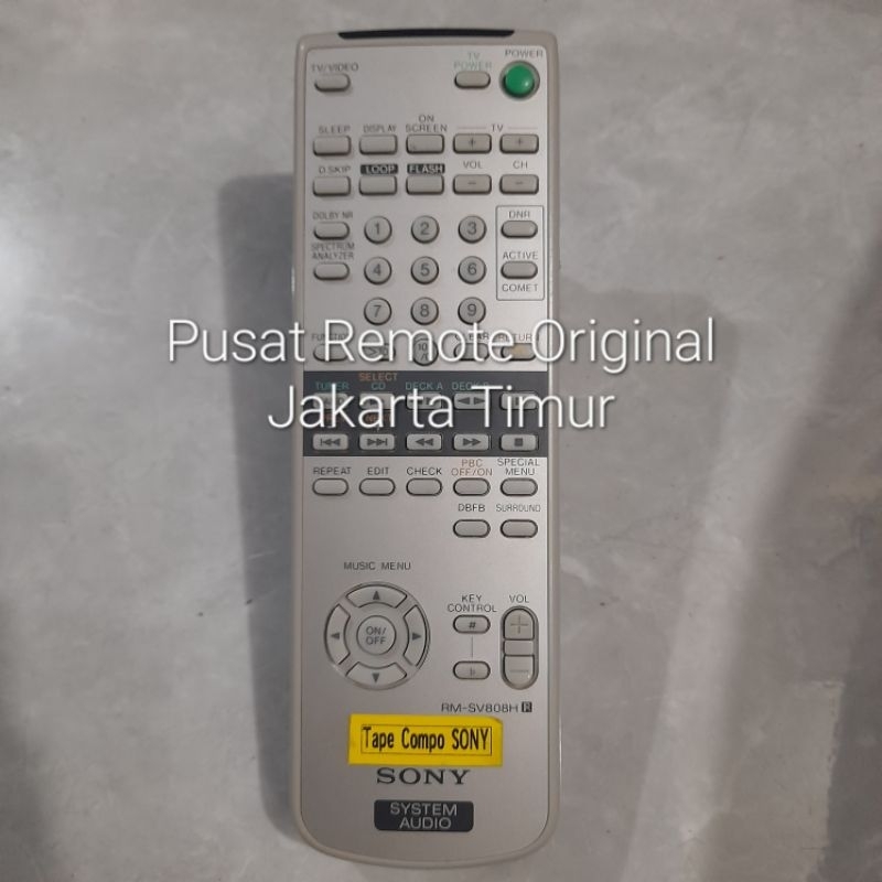 REMOTE REMOT DVD SYSTEM AUDIO SONY RM-SV808H ORIGINAL