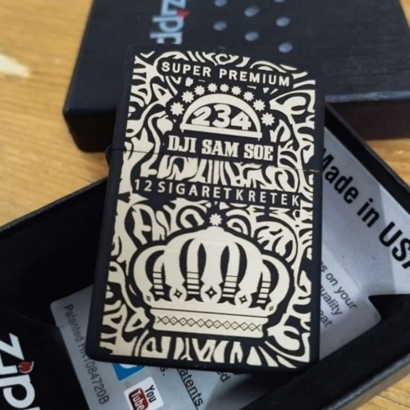 Korek Zippo Custom 234 Batik Premium