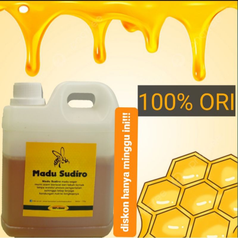 

Madu Randu Murni\Pure Honey Asli 100% Segar Alami 1kg