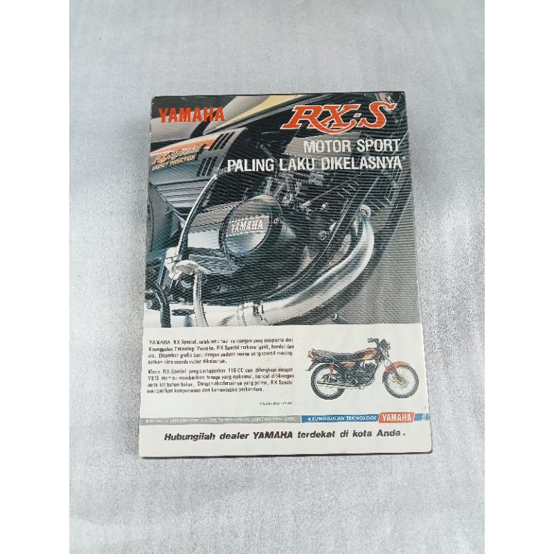 poster iklan brosur pajangan yamaha rxs original