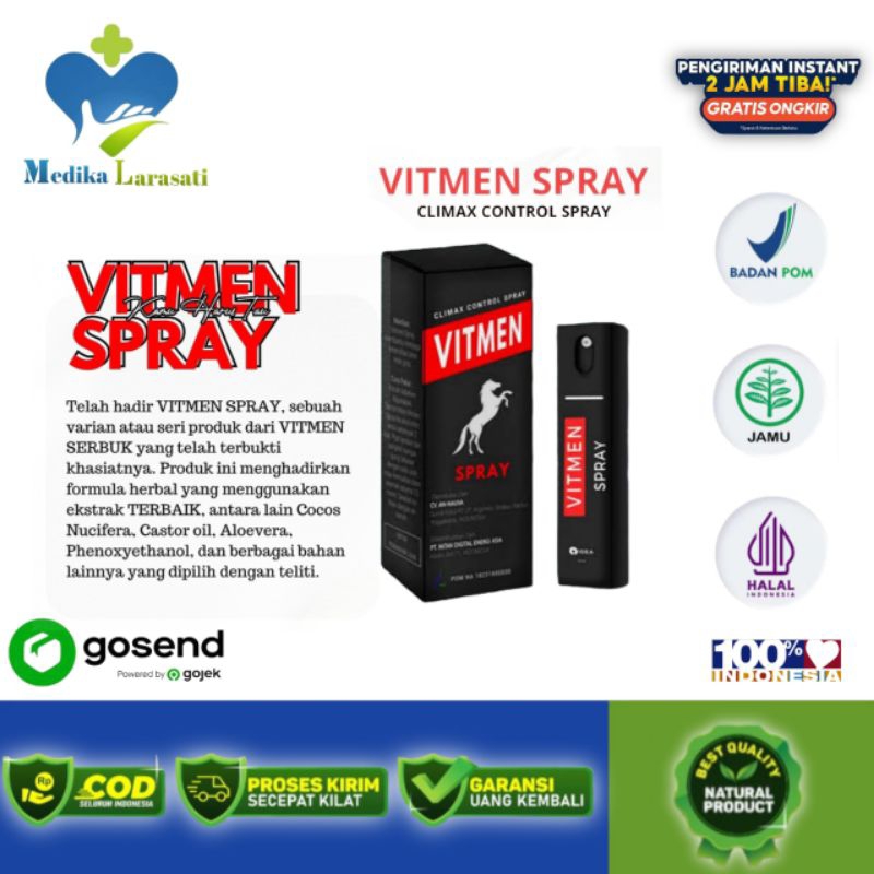 Vitmen Spray Ejakulasi Dini Ampun BPOM Penambah Durasi Vitmen
