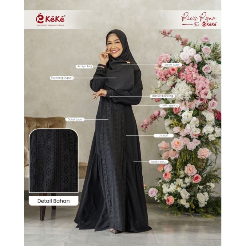 TERBARU KEKE SARIMBIT MIDNIGHT SERIES BLACK ORI