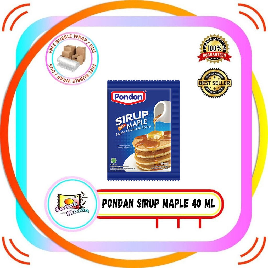 

Pondan Syrup Maple Sirup ~ 40 ml Sirup