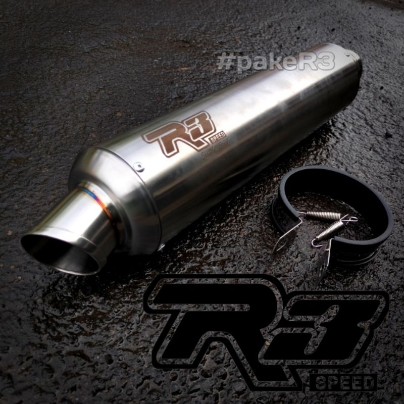 Silincer Knalpot Racing Original R3 Speed RX-T3 Series