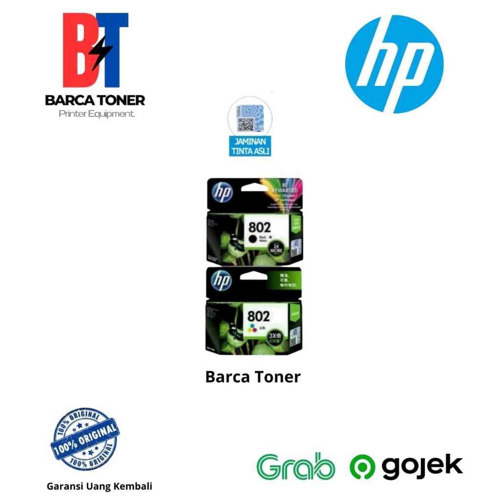 Tinta Cartridge Hp 802xl black 802xl Colour