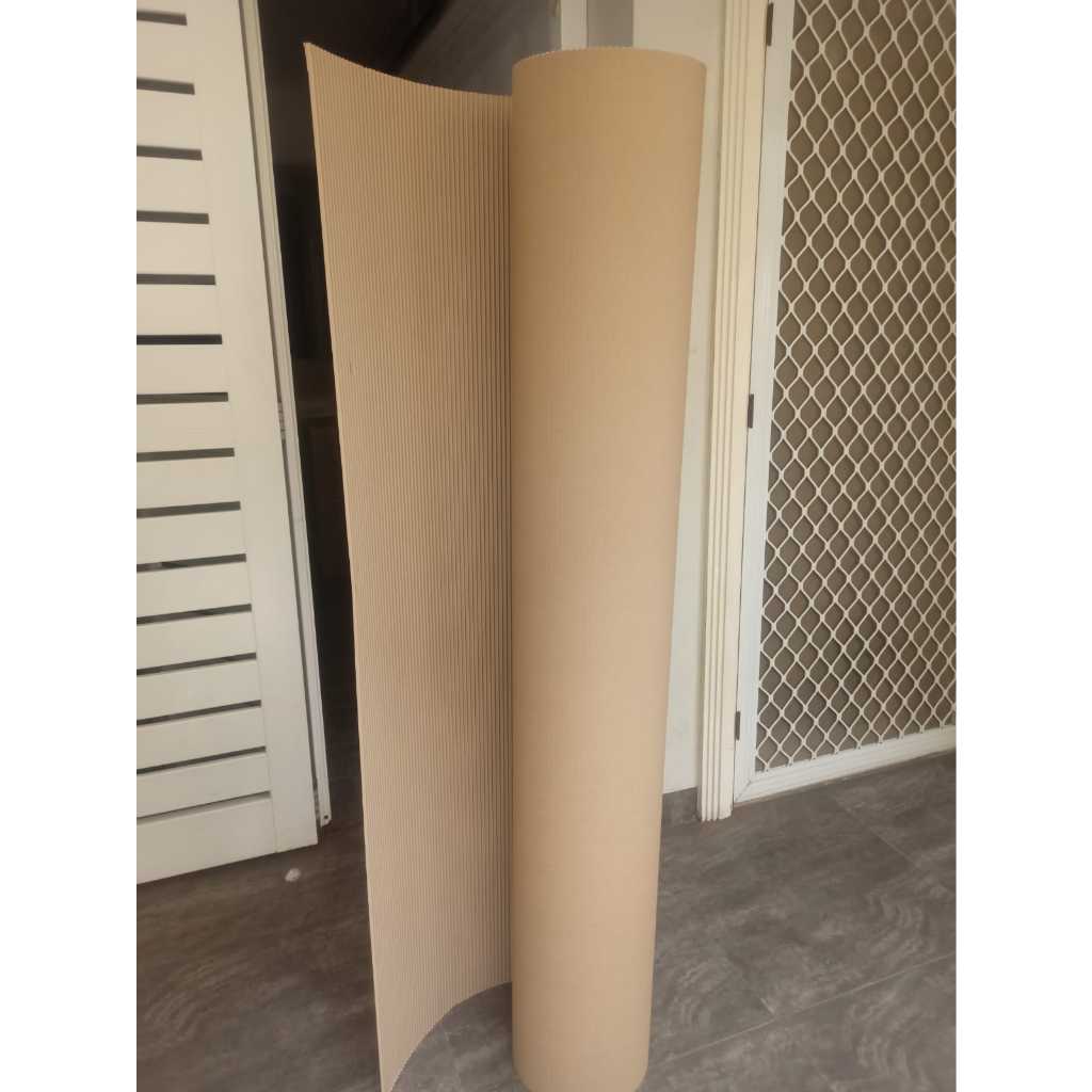 

Kardus Lembaran 160 cm 5 meter Packing Murah Single Face / Corrugated Roll / Karton Packing