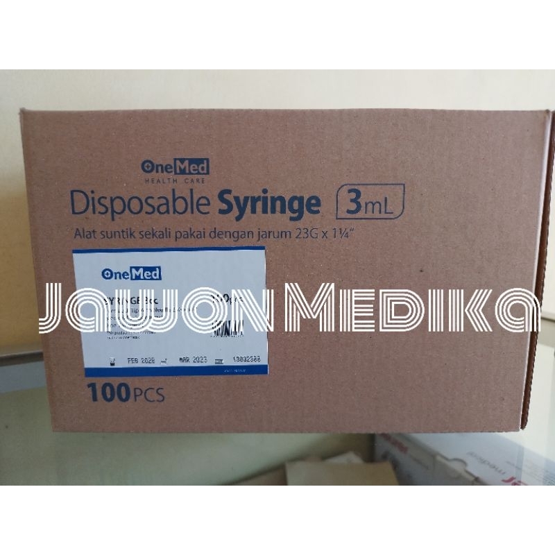 Spuit 3ml Onemed/Jarum Suntik 3ml Onemed/Disposable Syringe 3ml Onemed