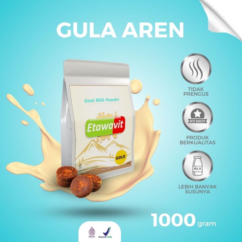 

ETAWAVIT Susu Kambing Etawa Solusi Asam Urat dan Nyeri Sendi 1 kg plus Gula Aren