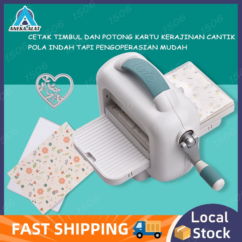 

[Stok Lokal] Mesin Pemotong Mati & Timbul Portabel Pemotong Kertas Manua Perlengkapan Pembuatan Kartu untuk Kerajinan Seni Kertas Scrapbooking Kain Pembuatan Kartu Kit DIY Dekorasi Rumah