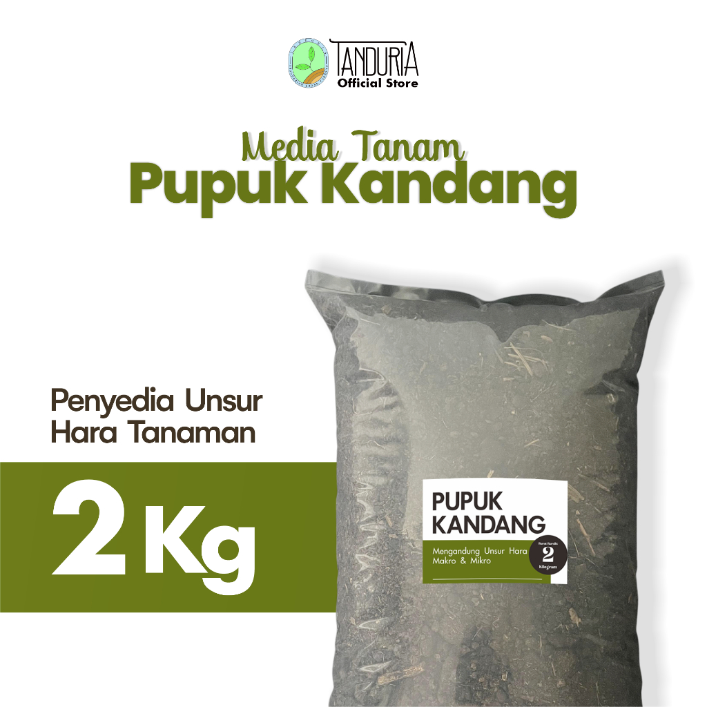 TANDURIA - Pupuk Kandang Media Tanam Kohe Kambing 2 Kg