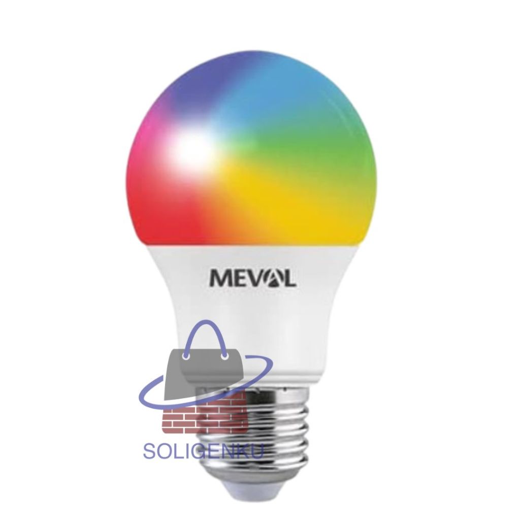 Lampu MEVAL RGB Wifi Smart Bulb LED 9W RGB+WW