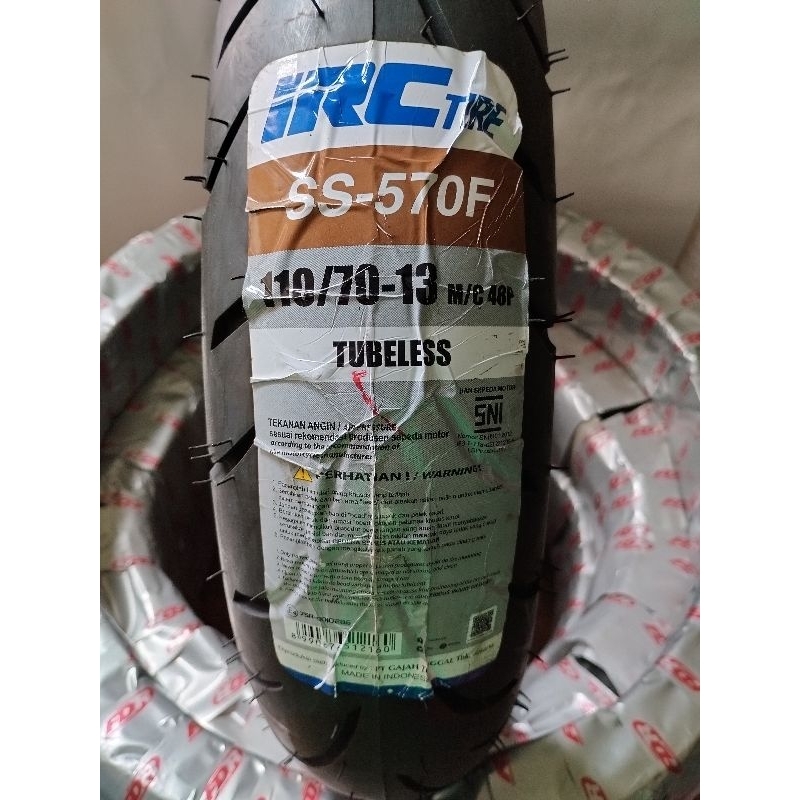 Ban IRC tubeless ban depan nmax 110 70 13 tubeless (FREE PENTIL TUBELESS)