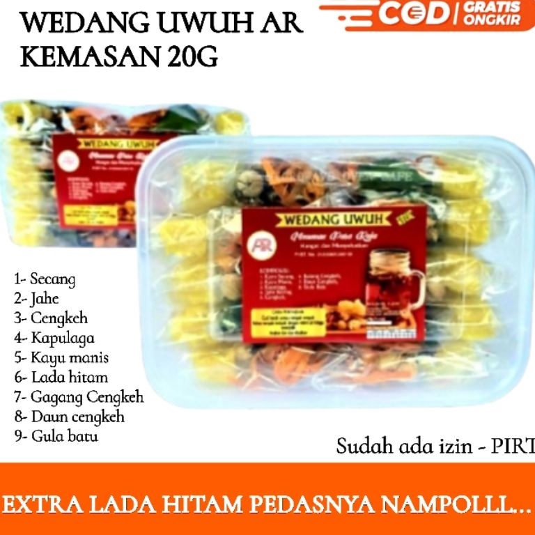 

Harga Murah GROSIR WEDANG UWUH AR KOMPLIT KEMASAN 2g ISI 1pcs S82