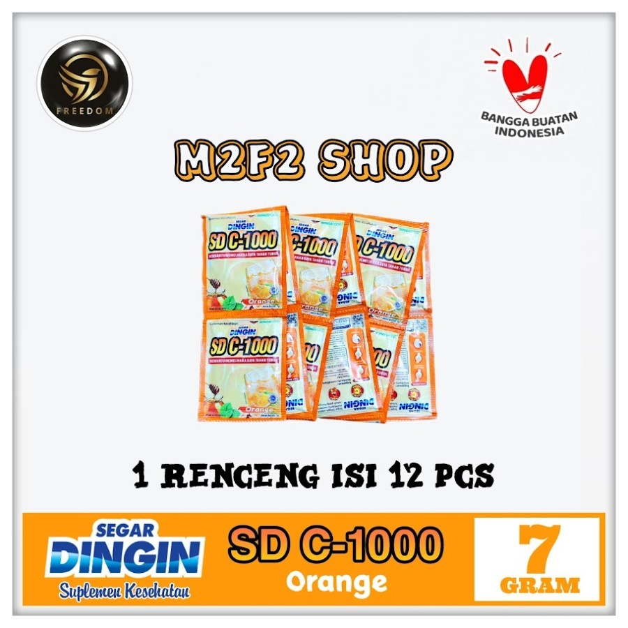 

Segar Dingin SD C-1000 Jeruk Orange Suplemen Makanan Sachet - 7 gr (Kemasan 1 Renceng)