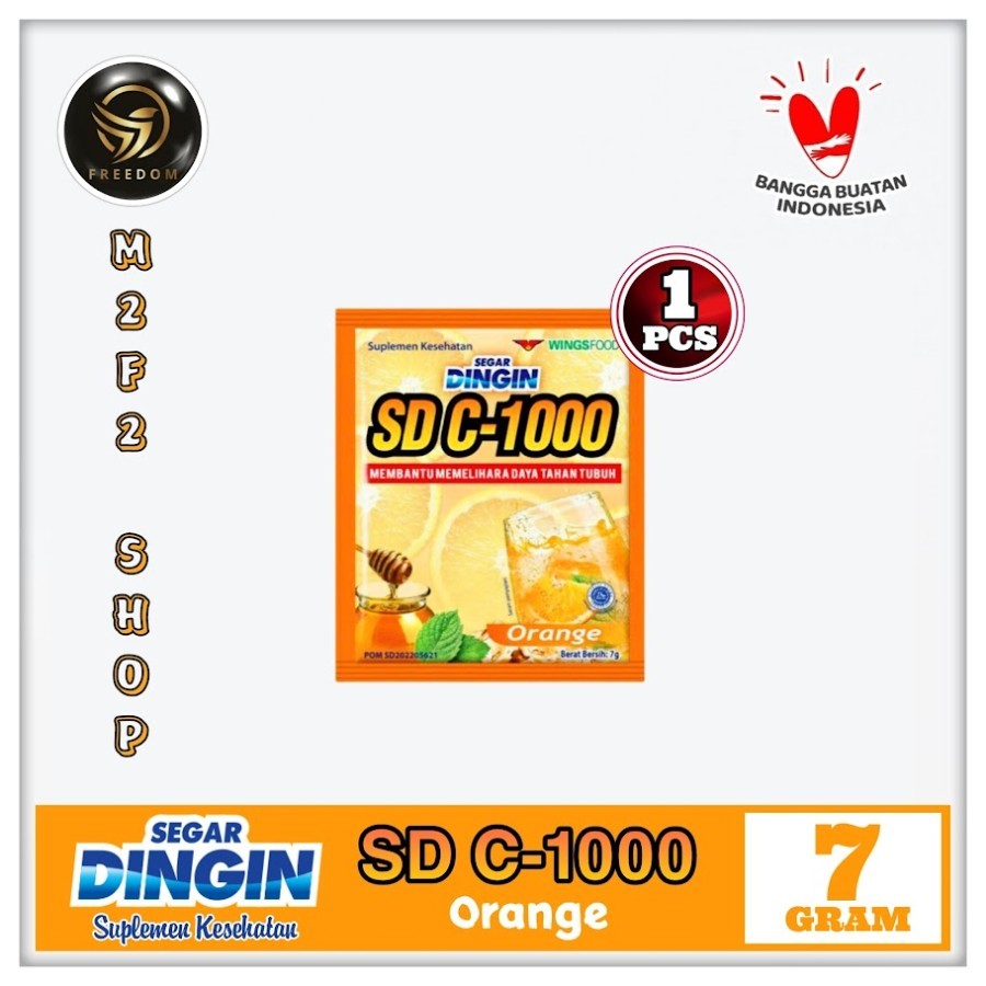 

Segar Dingin SD C-1000 Jeruk Orange Suplemen Makanan Sachet - 7 gr (Kemasan Satuan)