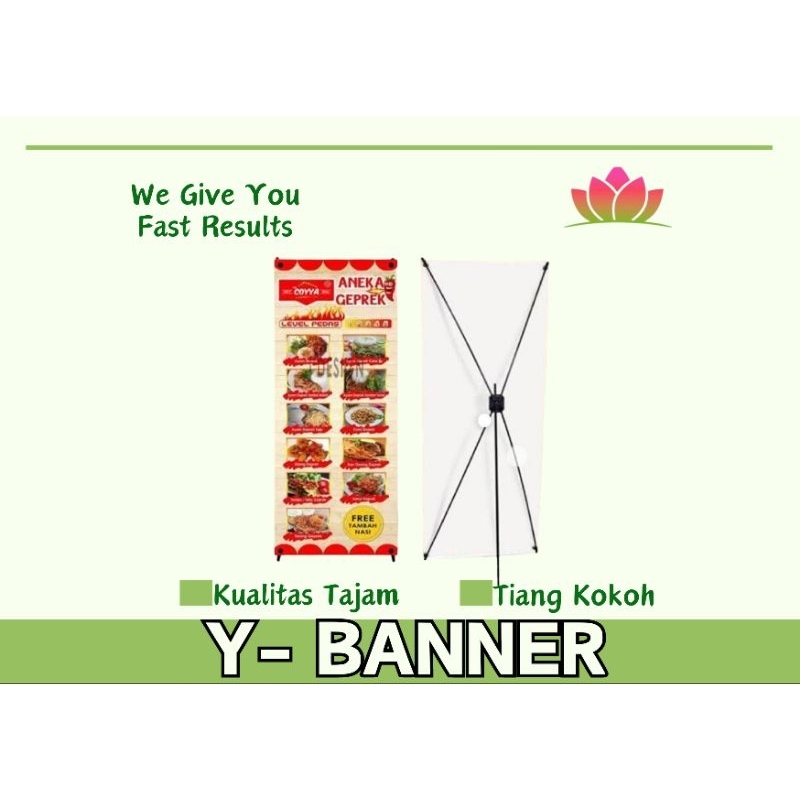 CETAK Y-BANNER / STAND BANNER/ STANDING BANNER MURAH