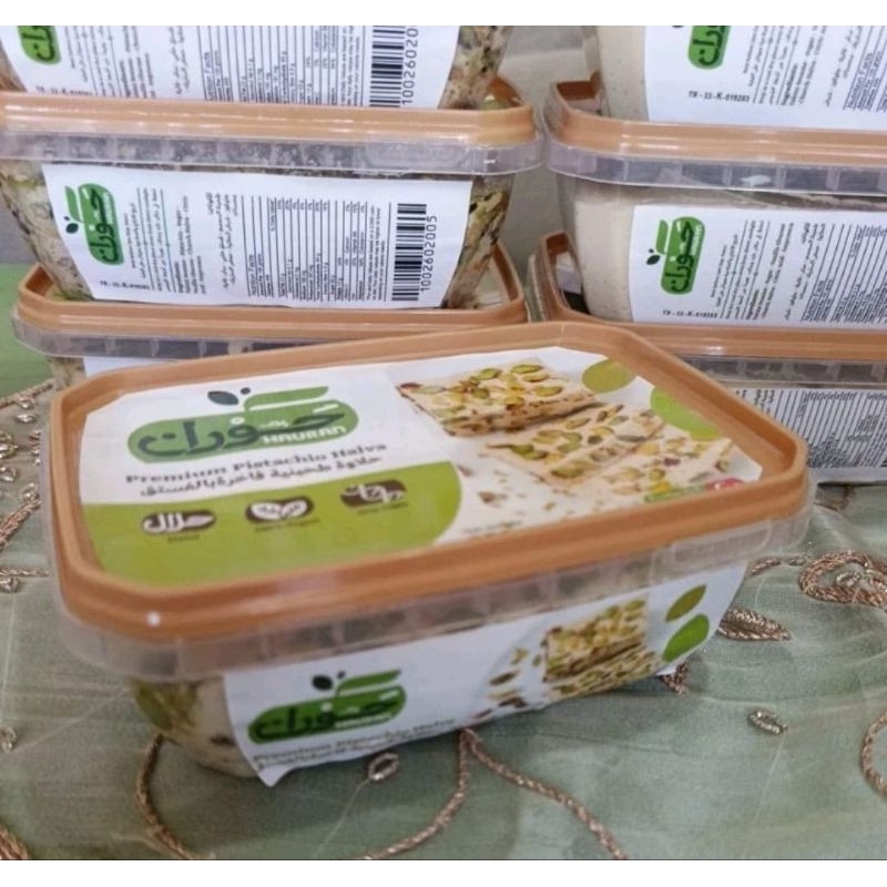 

Halawa Hauran Halawah Premium Pistachio Halva Kemasan 350 Gram Manisan Turki