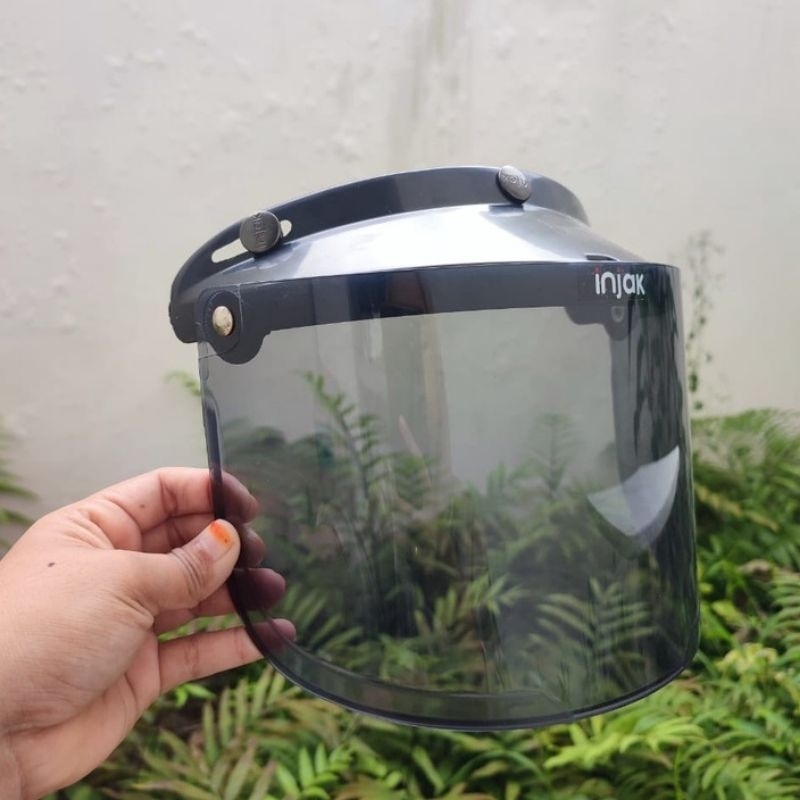 Visor helm kaca helm flat visor Bogo retro injak