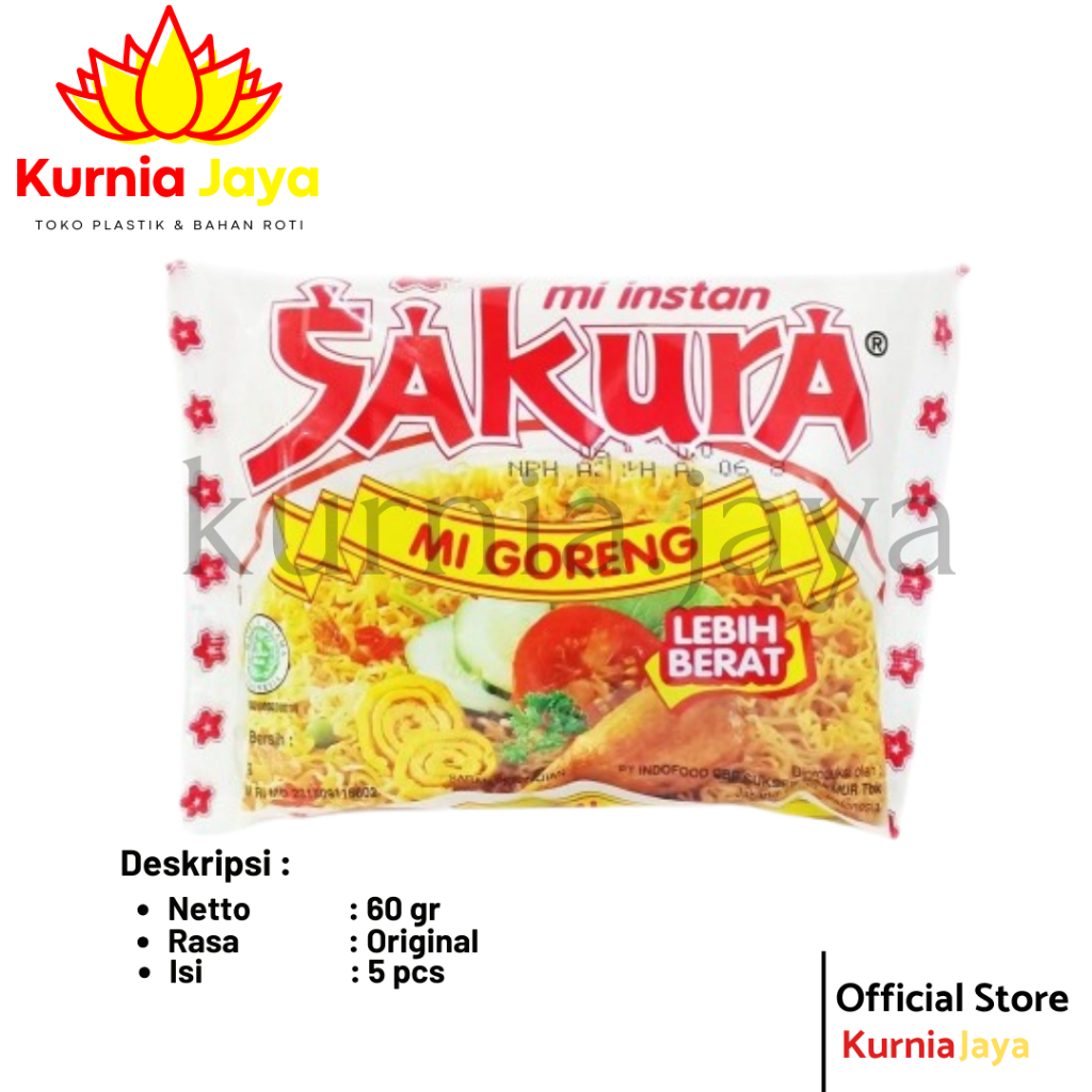 

[ SAKURA ] Mie Instan Goreng , 5 pcs