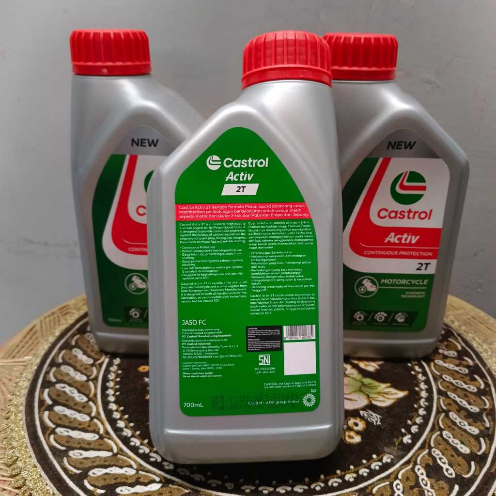 OLI CASTROL OLI SAMPING 2TAK 700 ML ORIGINAL (HIJAU)