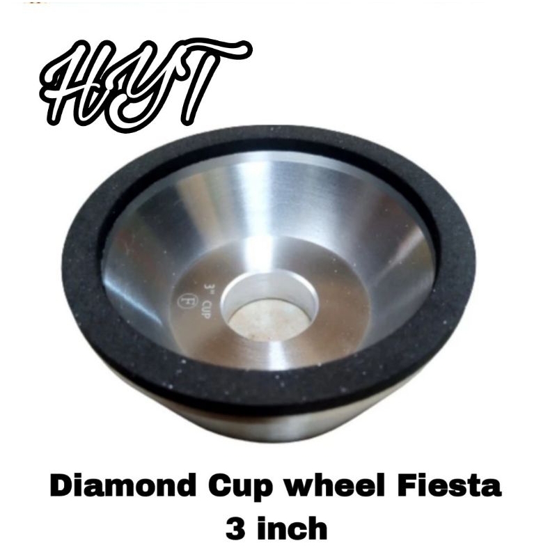 Gerinda asah Mangkok Fiesta size 3 inch x 20 x 5 x 3 Diamond Cup wheel