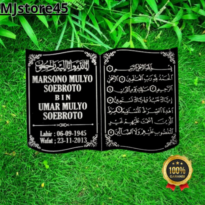 Batu Nisan Granit Model Buku