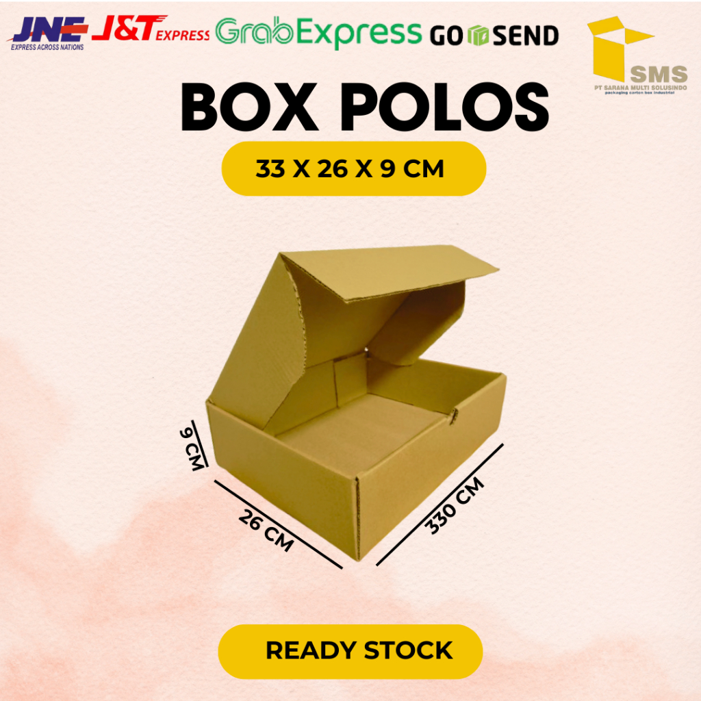 

KARDUS/CARTON BOX POLOS uk 33 x 26 x 9 cm