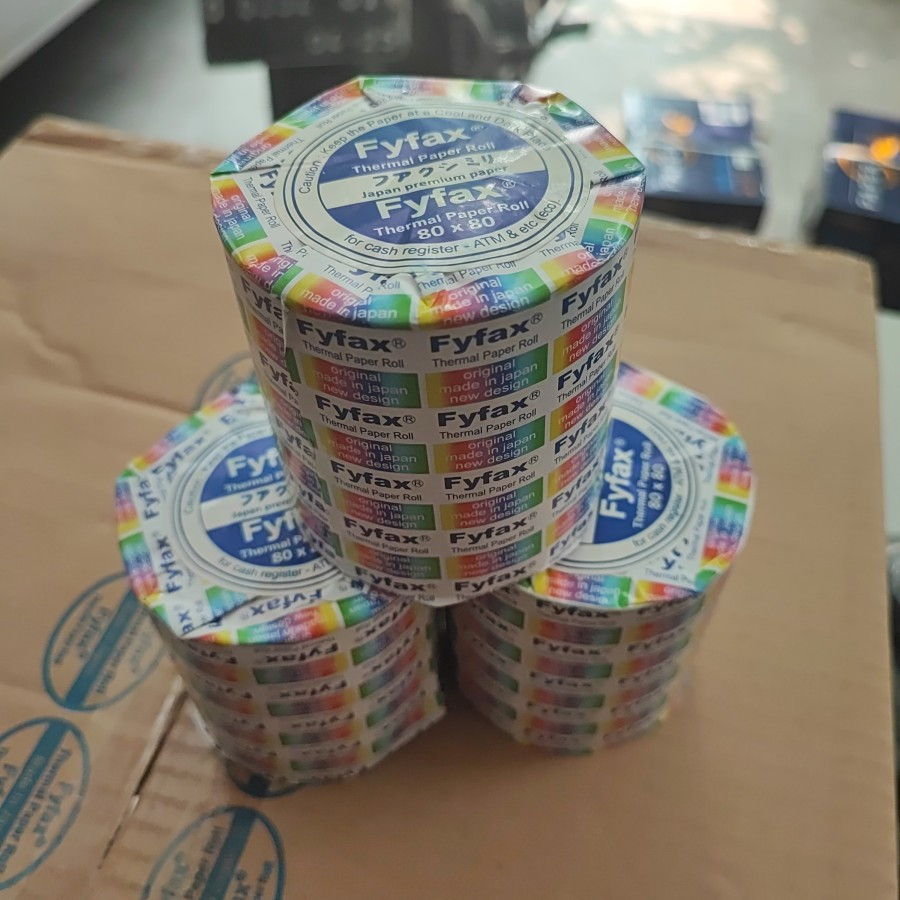 

PAPER ROLL / KERTAS STRUK THERMAL / ATM 80X80 / 80 X 80 FYFAX