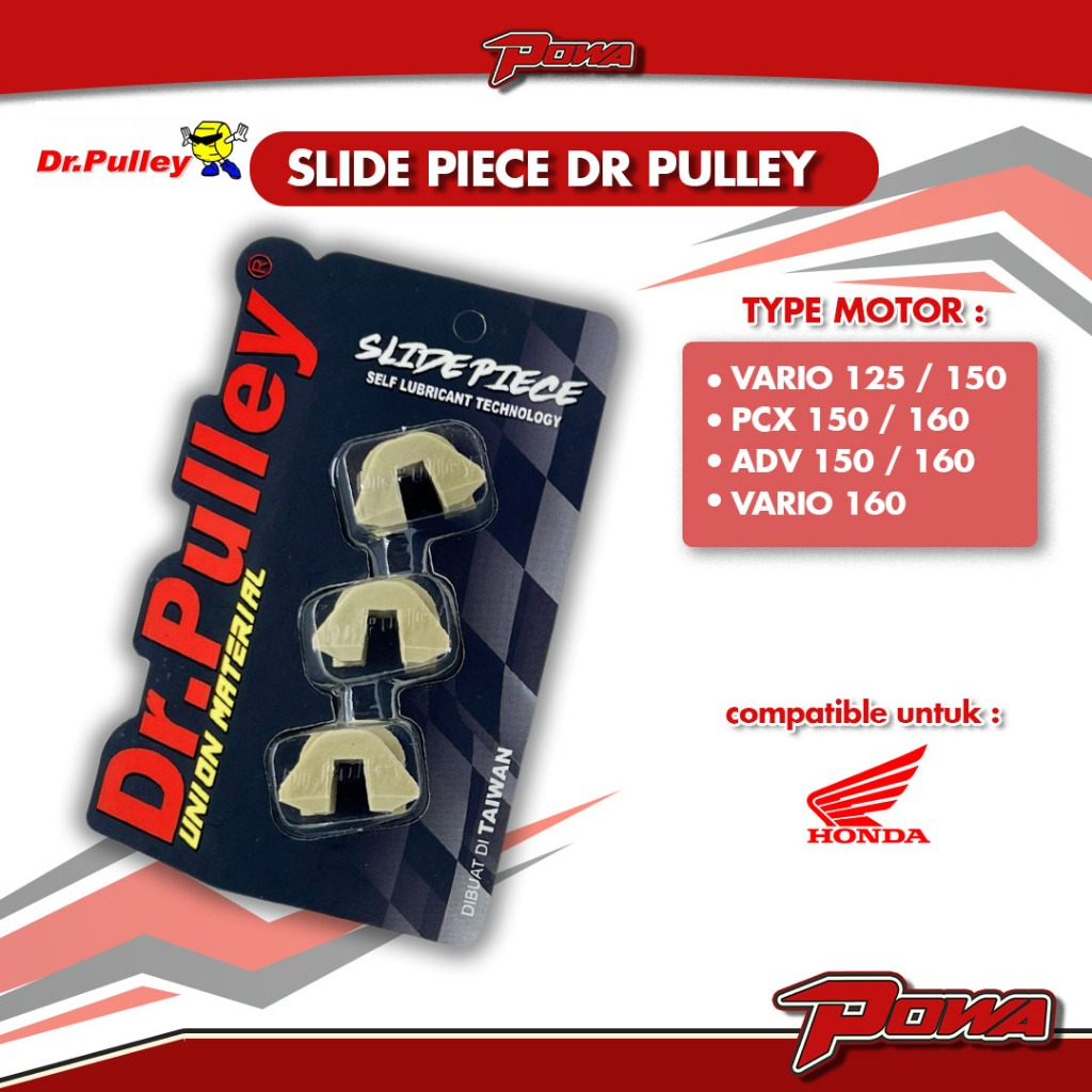 Slide Piece Vario 125 150 PCX 125 150 CBU PCX 150 LOKAL ADV Dr Pulley Slider Karet Rumah Roller Piec