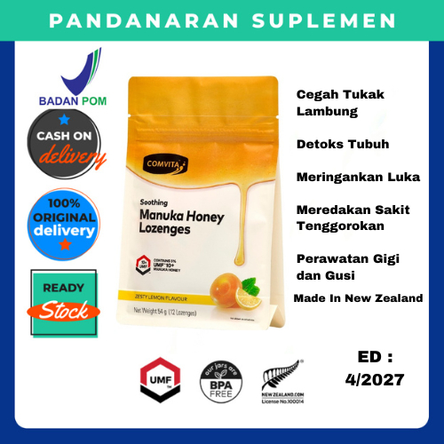 

Permen Comvita Manuka Honey UMF 10 + Lemon 12 Lozenges