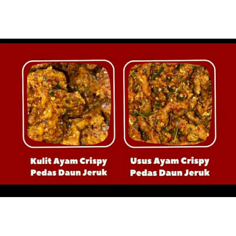 

Kulit ayam crispy pedas daun jeruk