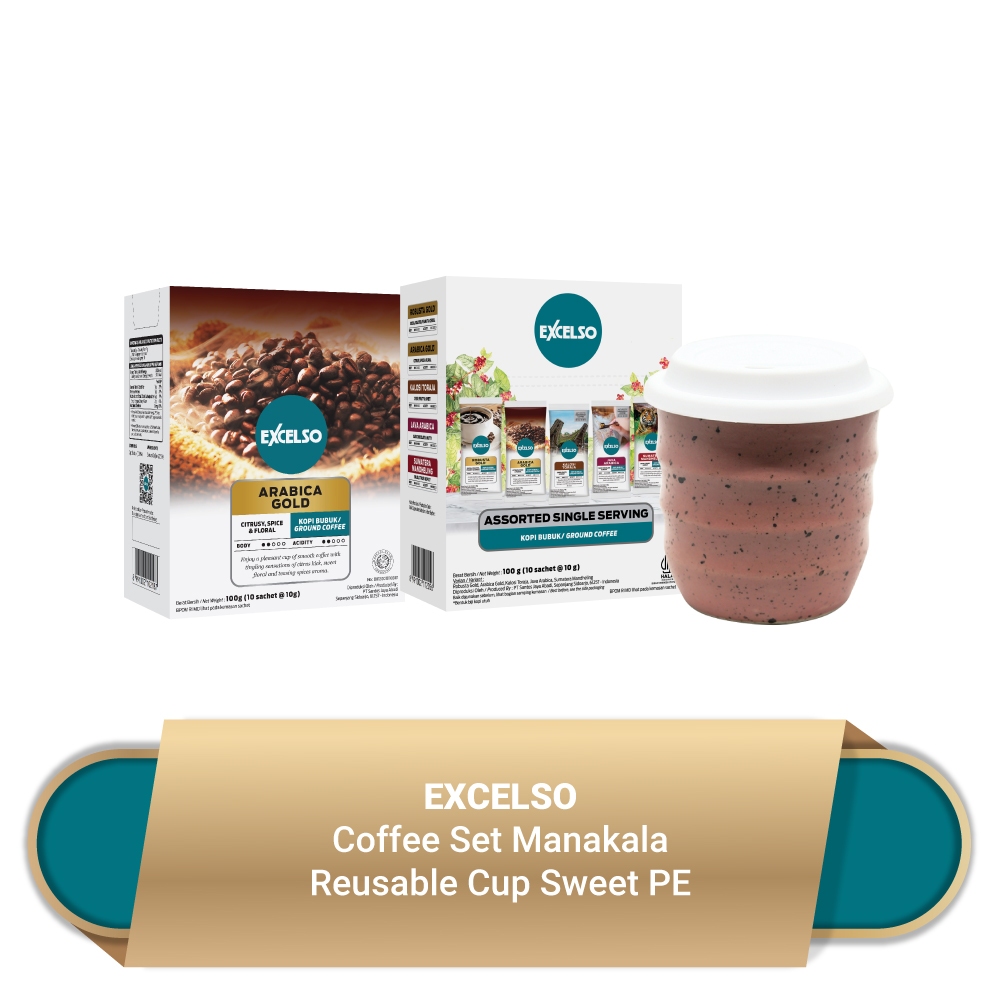 

Excelso Coffee Set Manakala Reusable Cup Sweet Pe