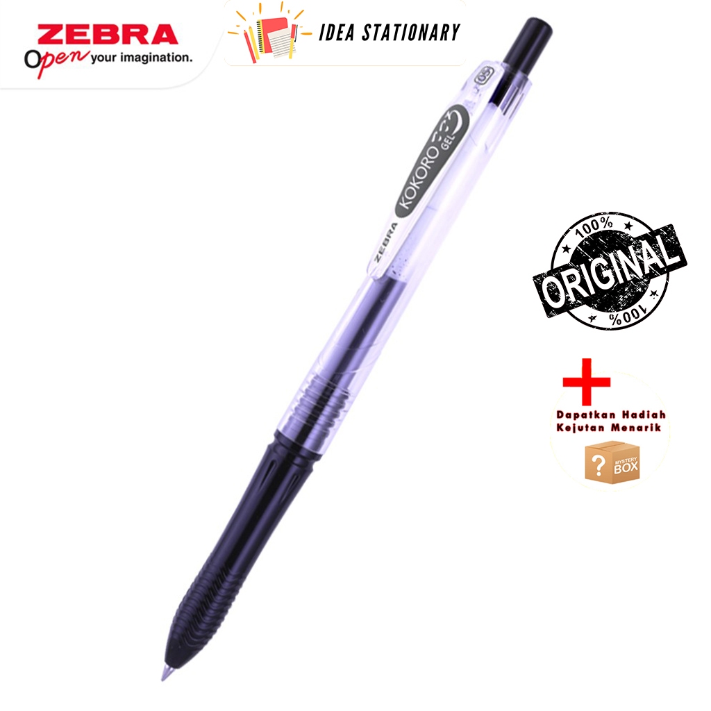 

Ballpen Bolpoint Pulpen Pen Kokoro Zebra Tinta Hitam Ketebalan 0.5 mm