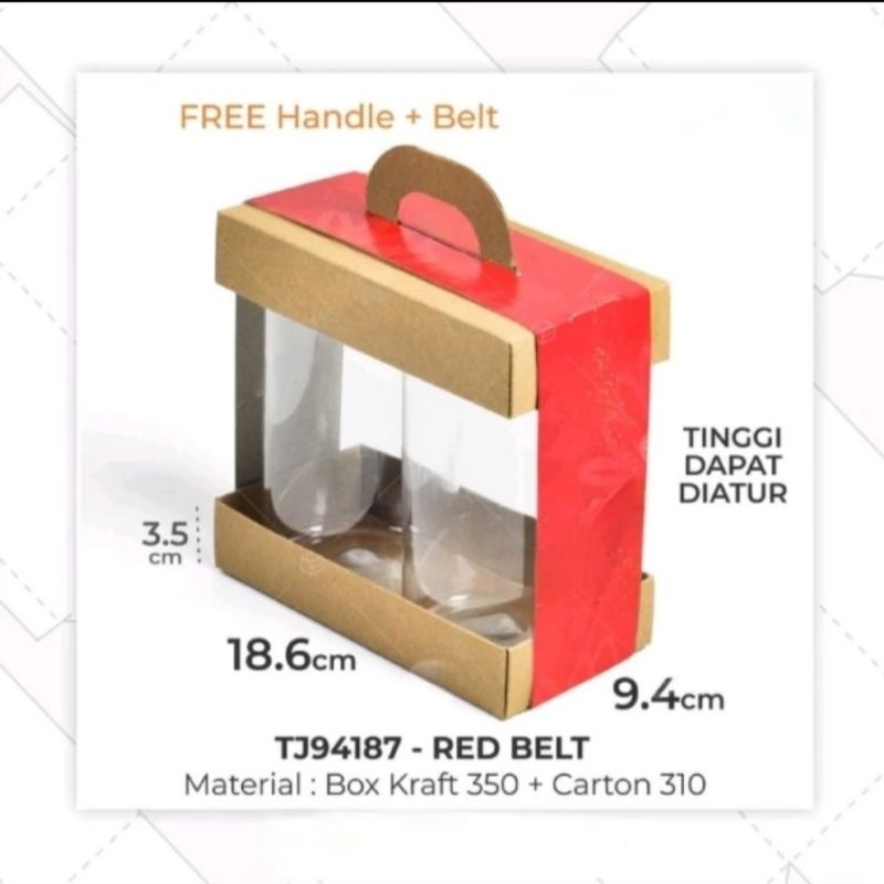 Box kue merah dus kue kering