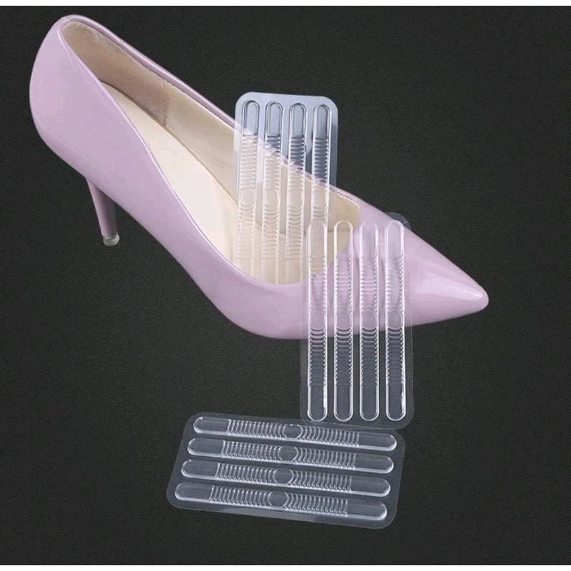 4pcs silicone gel sepatu aksesoris sepatu wanita anti lecet