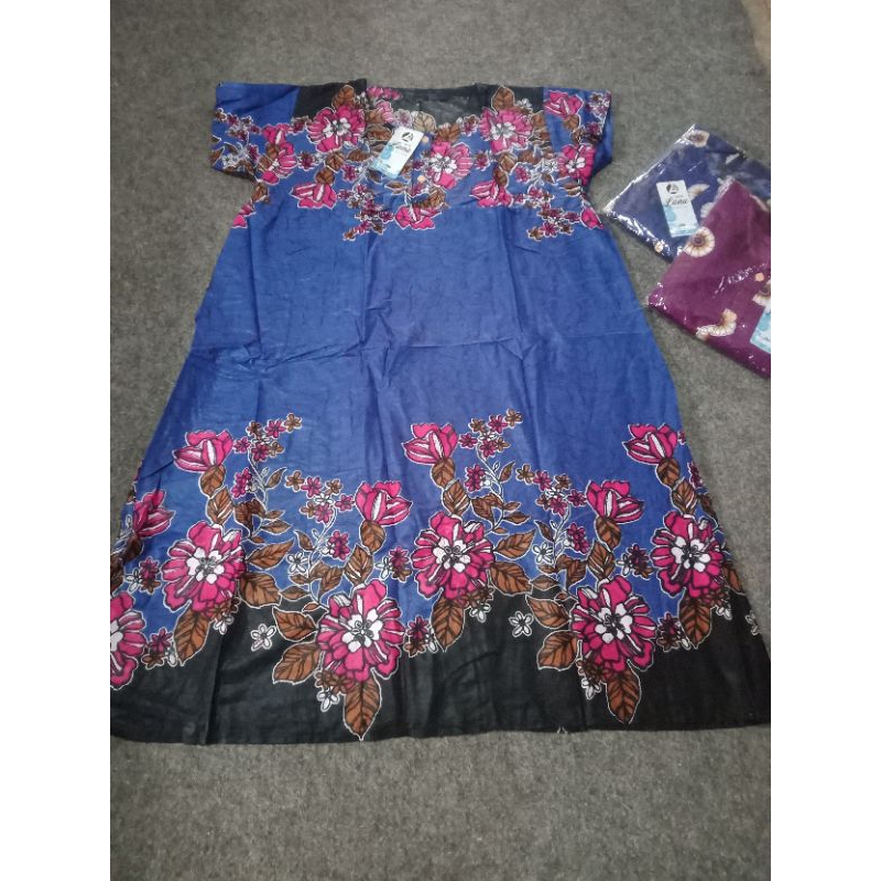 Daster Payung Batik Ecer warna Biru Tua