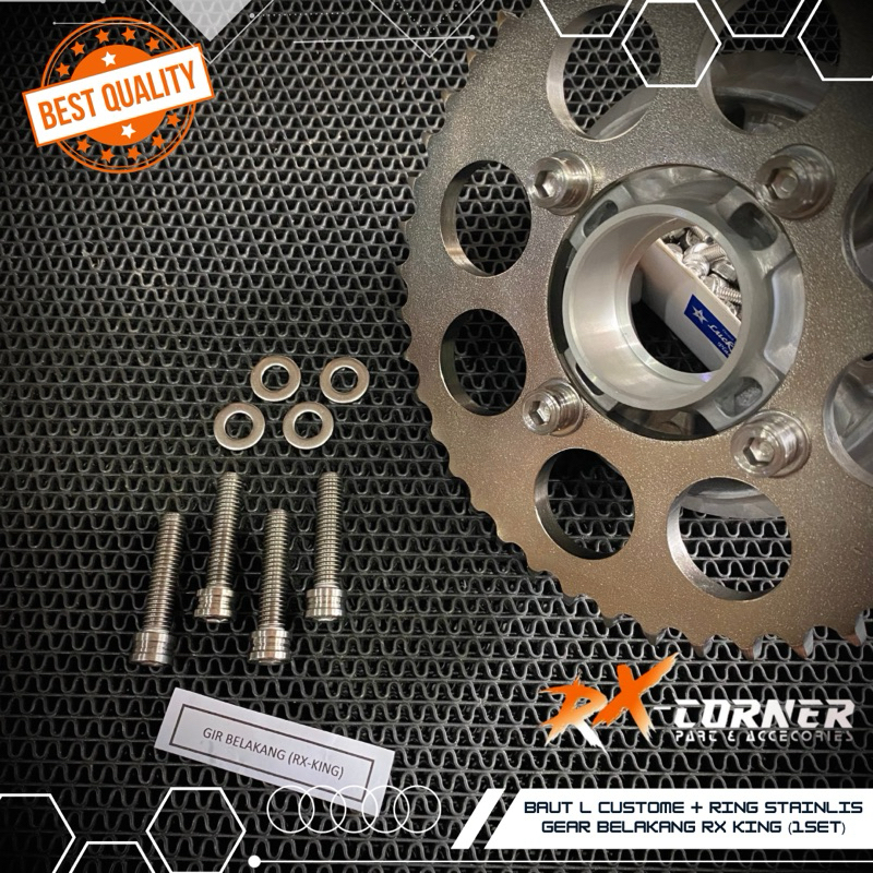 Baut Baud L Custome Gear Belakang Rx king ( Sepaket )