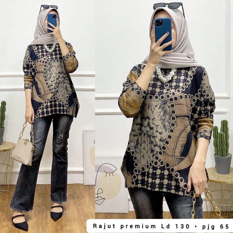 Blus vintage knit