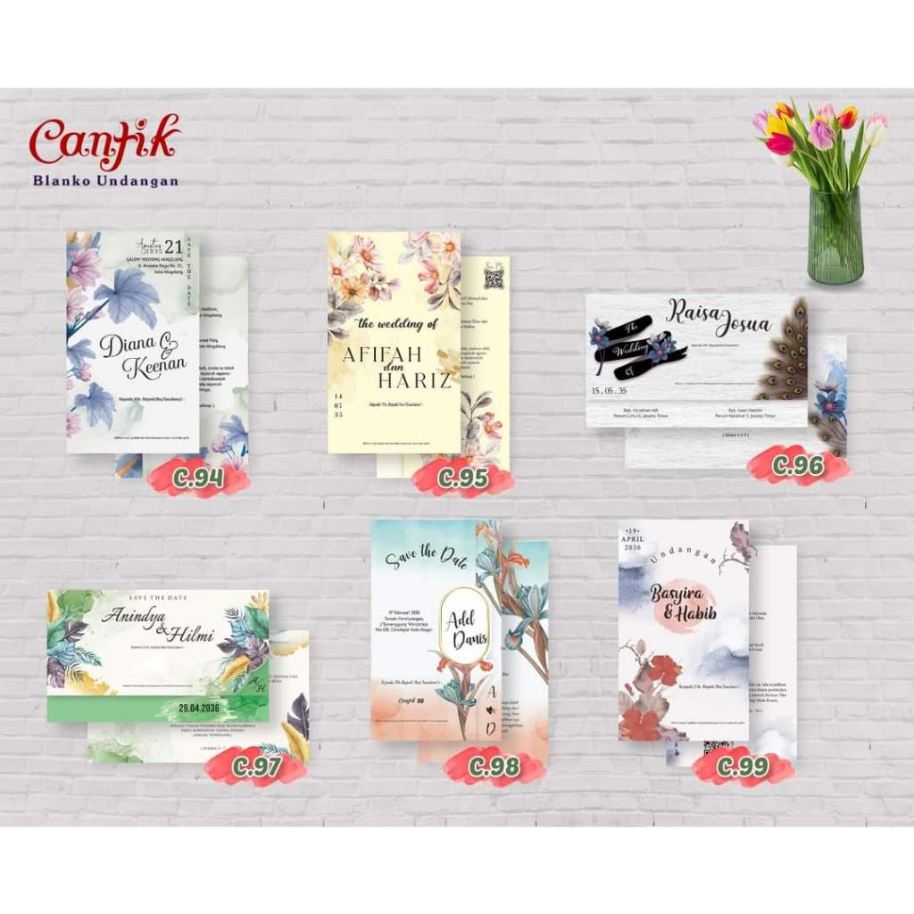 JAVASTORE | UNDANGAN BLANKO CANTIK