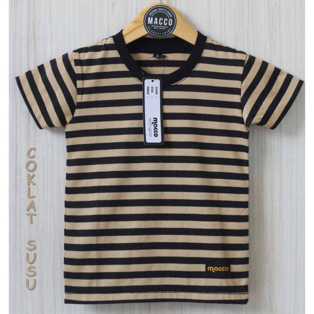 Kaos anak salur warma coklat susu / salur anak / tshirt anak / baju anak
